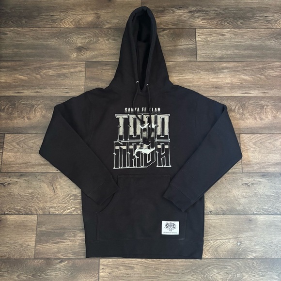 Sante Fe Klan 2023 Todo Y Nada Tour Hoodie Black Size Small NEW - Picture 1 of 7